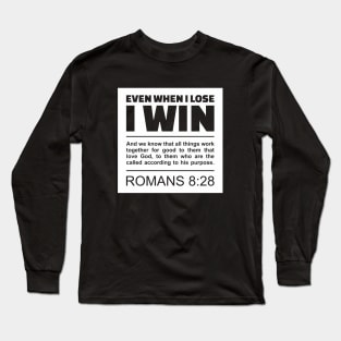 Romans 8:28 - Love of God - Bible Scripture Long Sleeve T-Shirt